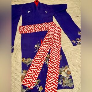 Antique silk kimono.